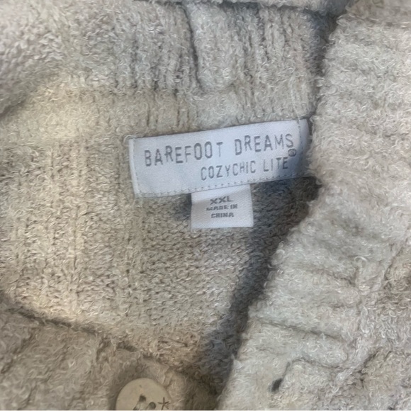 Barefoot Dream Cozy Chic Lite Cable Hoodie Quarter Button - Picture 5 of 13
